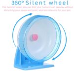 6 inch Hamster Silent Wheel with Adjustable Stand for Hamster/Dwarf/Gerbil/Mice - Image 2